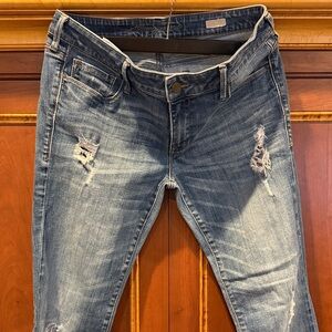 Mavi Ripped Blue Skinny Jeans